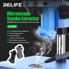 Quạt hút khói thiếc gắn kính hiển vi RELIFE RL-6600